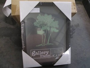 4 Pack of new Gallery deep wood frames, 9 x 12 inches black