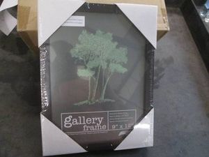4 Pack of new Gallery deep wood frames, 9 x 12 inches black