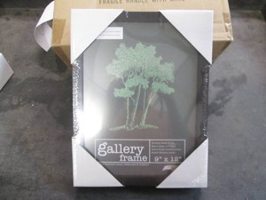 4 Pack of new Gallery deep wood frames, 9 x 12 inches black