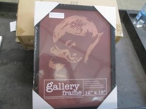 4 Pack of new Gallery deep wood frames, 12 x 16 inches blackb