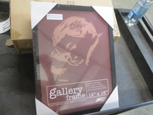 4 Pack of new Gallery deep wood frames, 12 x 16 inches blackb