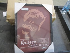 4 Pack of new Gallery deep wood frames, 12 x 16 inches blackb