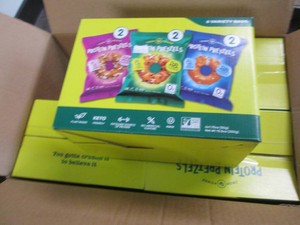 4 Boxes of 6 individual serve protein pretzels