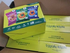 4 Boxes of 6 individual serve protein pretzels