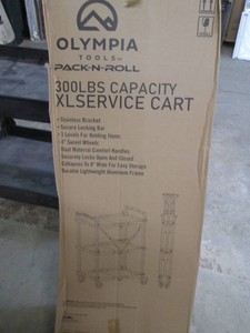 300 Pound capacity XL folding service cart
