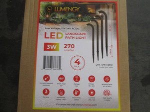 4 Landscape path lights