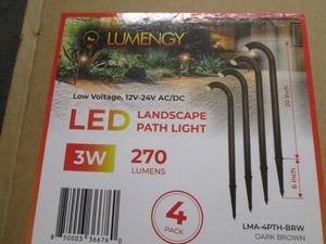 4 Landscape path lights