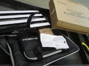 Strich built in power guitar pedal board