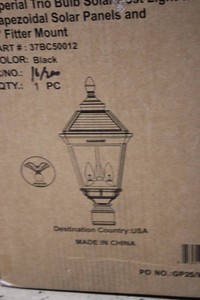 Solar post light