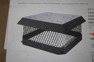 Chimney cap cover with vents