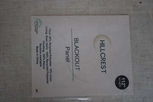 112 HILLCREST blackouts panel