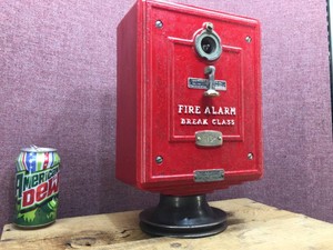 Vintage The Autocall Company Break Glass Fire Alarm Box EM5B-5