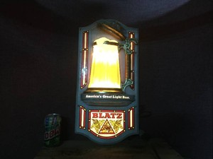 Vintage BLATZ Bubbling Beer Light 1976 - 22 Lights Up & Bubbles