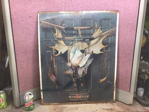 1975 WINCHESTER Metal Sign 23 x 28