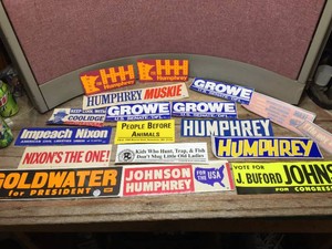 Vintage Political Bumper Stickers