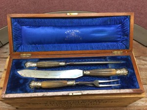 Antique - TAYLORS EYE WITNESS - Carving Set - Sheffield - Neat