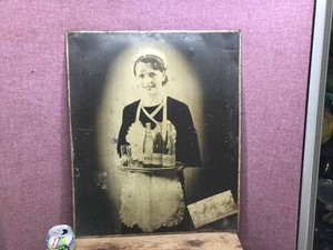 Vintage Rare Black & White Advertiser for BRUSLIMONADE (DanishNorwegian Fizzy Drink)
