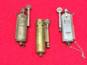 (3) Vintage TRENCH Lighters - NeverFail - Bowers - Other
