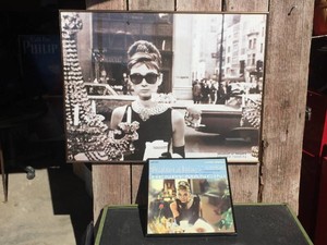 Framed Black & White - Audrey Hepburn - Breakfast at Tiffanys  LP