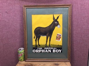 The Original ORPHAN BOY Framed Tobacco Advertiser