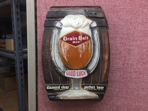 Vintage GRAIN BELT - Embosograph - Hanger Display
