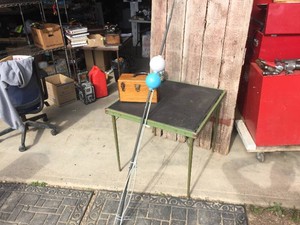 Antique Lightning Rod with 2 Glass Balls