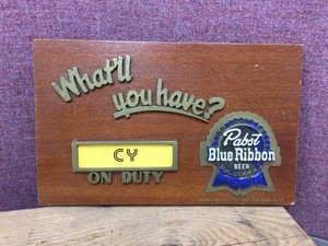 Vintage PABST Whatll You Have Bartender On Duty 6 14 x 10