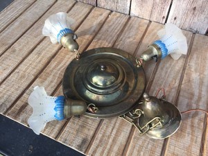 Vintage Electric Hanging Light Fixture