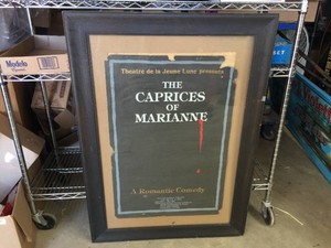 Old Event Announcement Poster - THE CAPRICES OF MARIANNE