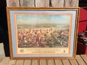 Vintage CUSTERS LAST FIGHT by Anheuser Busch 35 14 x 27 12