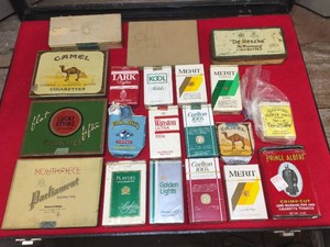 Group Vintage Cigarette Packs - Advertiser - Contents
