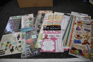 Mixed Scrapbooking stickers
