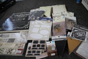 DIY supplies chalkboard paper, stickers, tape, pennant banners and more