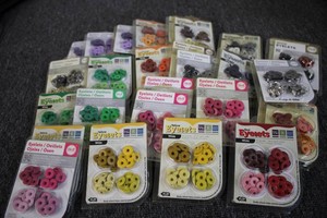 Huge variety of eyelets multiple colors and sizes