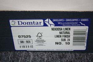 Domtar envelopes 500ct 4 18 x 9 12