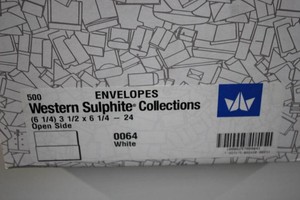 Western Sulphate 500ct envelopes