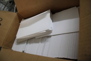 Approximately 500 4x8 standard envelopes