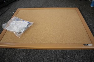 Quartet wood framed cork board