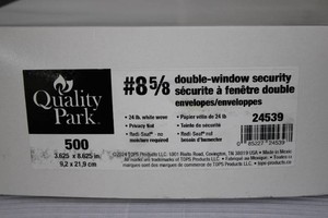 Quality Park 500ct double window security envelopes