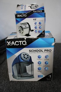 2 X-ACTO Pencil sharpeners one manual and one electric
