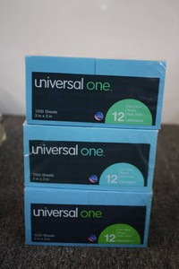 3 packs of universal one post it notes