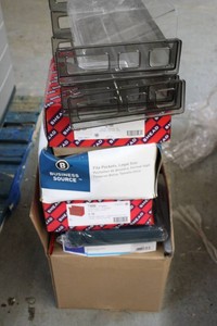 Huge variety of file folders Bankers boxes, poster boards, and desk organizers see photos