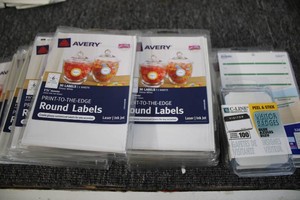 Assorted labels
