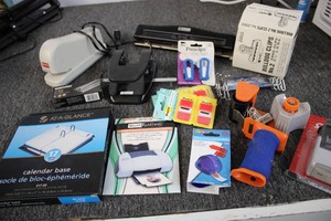 Mixed office supplies