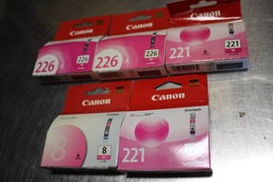 5 Packs of Canon pink ink