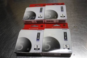 4 Packs of Canon black ink