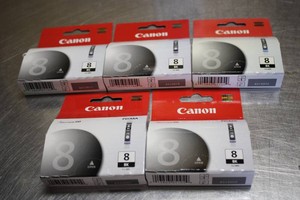 5 Packs of Canon Black ink