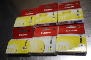 6 Packs of Canon yellow ink