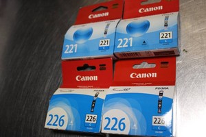 4 Packs of Canon Blue ink