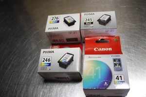 4 Packs of Canon color and black ink